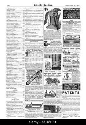 Restoring leather. Relative merits of oak and hemlock tanned leather. Harness dressing. Contained in SCI cents. To be had at this office and from all newsdealers. AND CONTRACTS AN ELECTRIC LIGHT Horizontal Steam Engines perior Design LAMBERTVILLE N. J. SEND FOR CIRCULAR AND PRICE LIST OF COPE & MAXWELL M'F'G CO'S New and Improved Styles of STEAM PUMPS BOILER FEEDERS Address HAMILTON. OHIO. HAMILTON OHI U. S. A. ''` Adjustable Double-aci BMITHVILLEBURCO.N.J. ' CIRCULARS FREE. PATENTS. MONS WOOD WORKING MACHINERY H Fel is& c, scientific american, 1882-09-30 Stock Photo